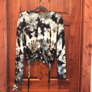 Young, Fabulous & Broke Black & Gray sweatshirt top